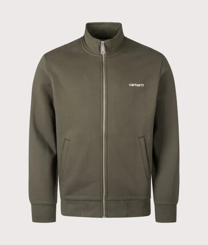 Script Embroidery Zip Through Sweatshirt sold by EQVVS