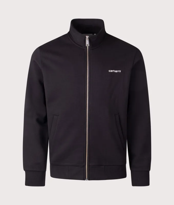 Script Embroidery Zip Through Sweatshirt sold by EQVVS