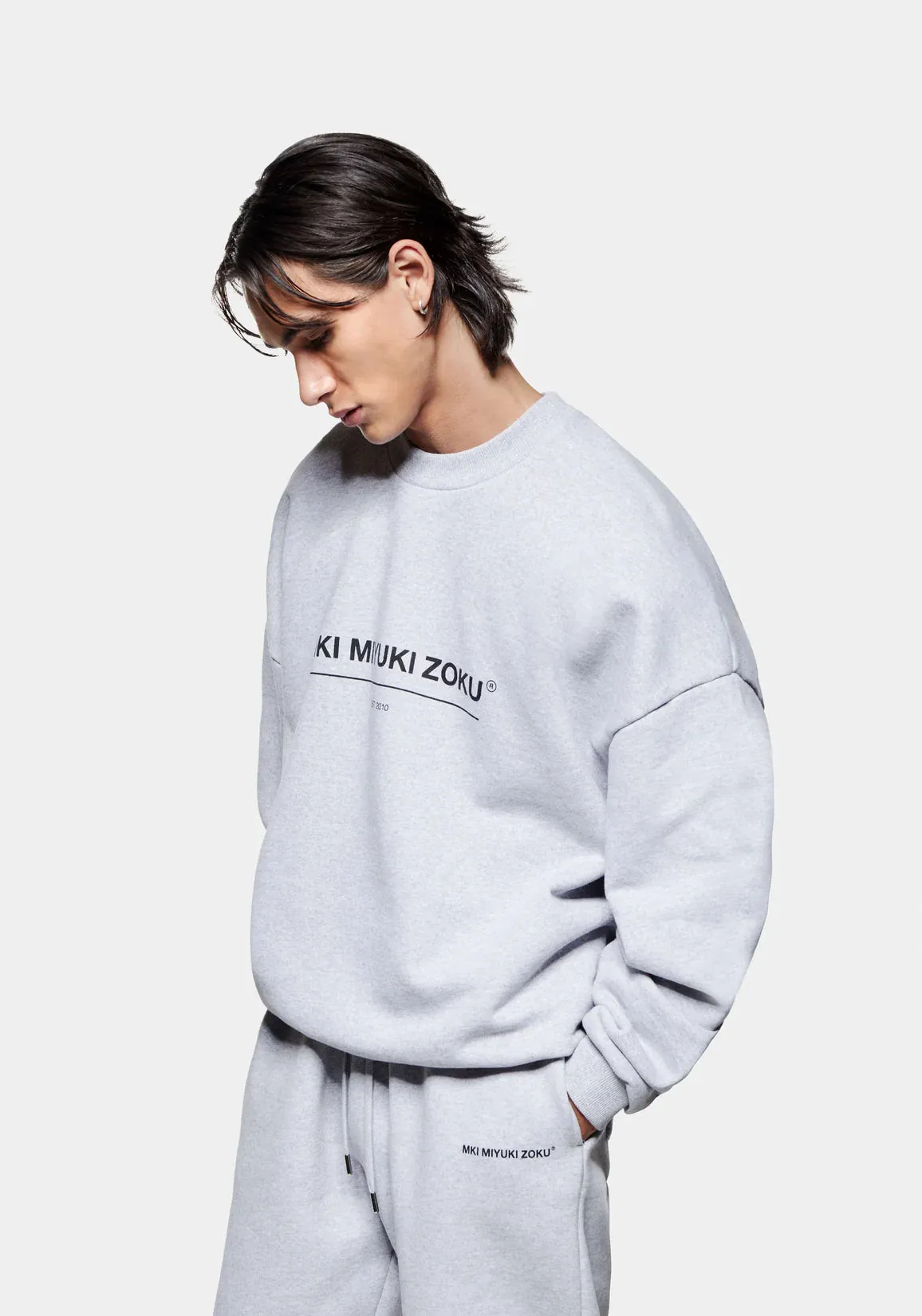 Oversized Linear Crewneck Sweatshirt sold by EQVVS