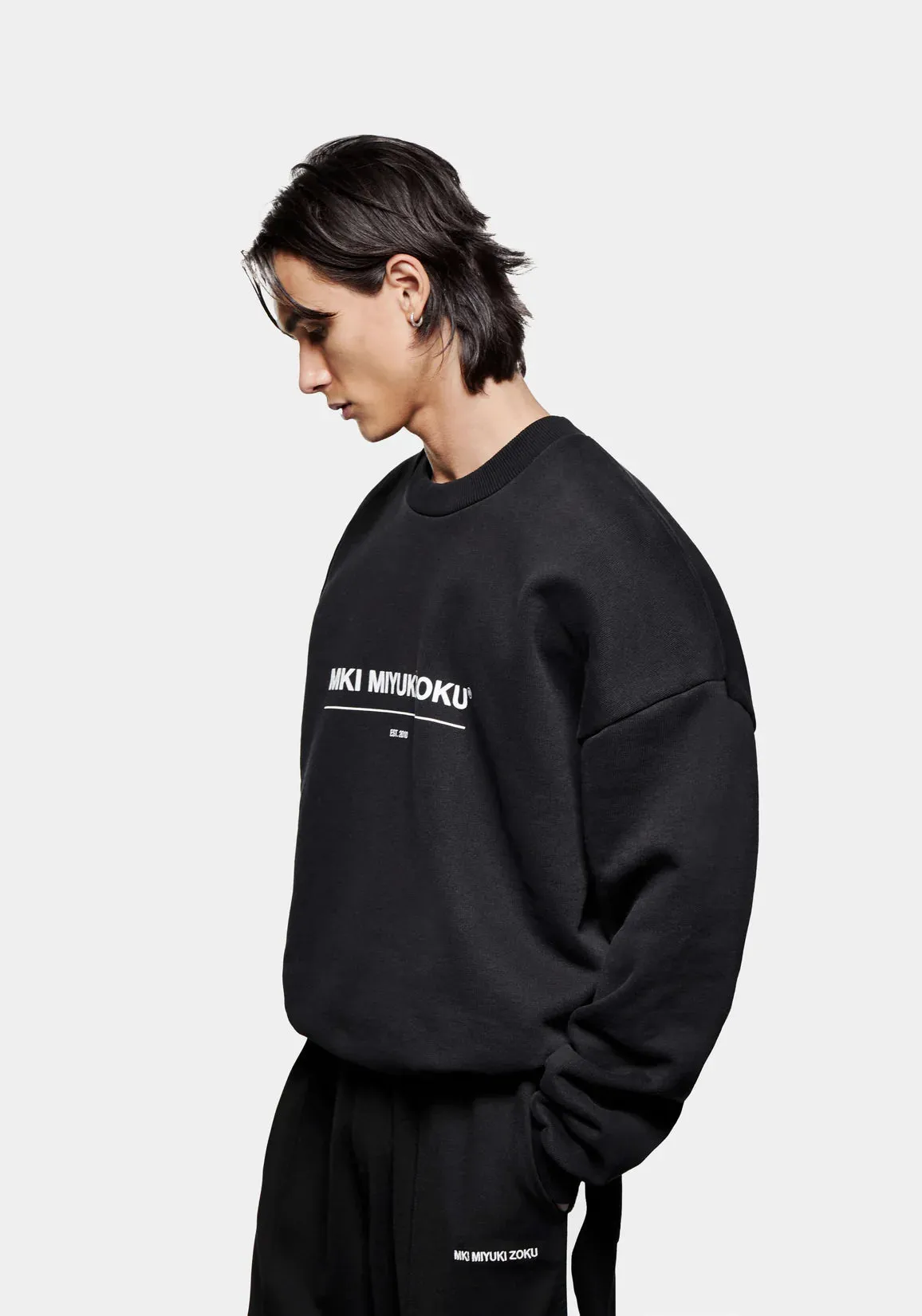 Oversized Linear Crewneck Sweatshirt sold by EQVVS