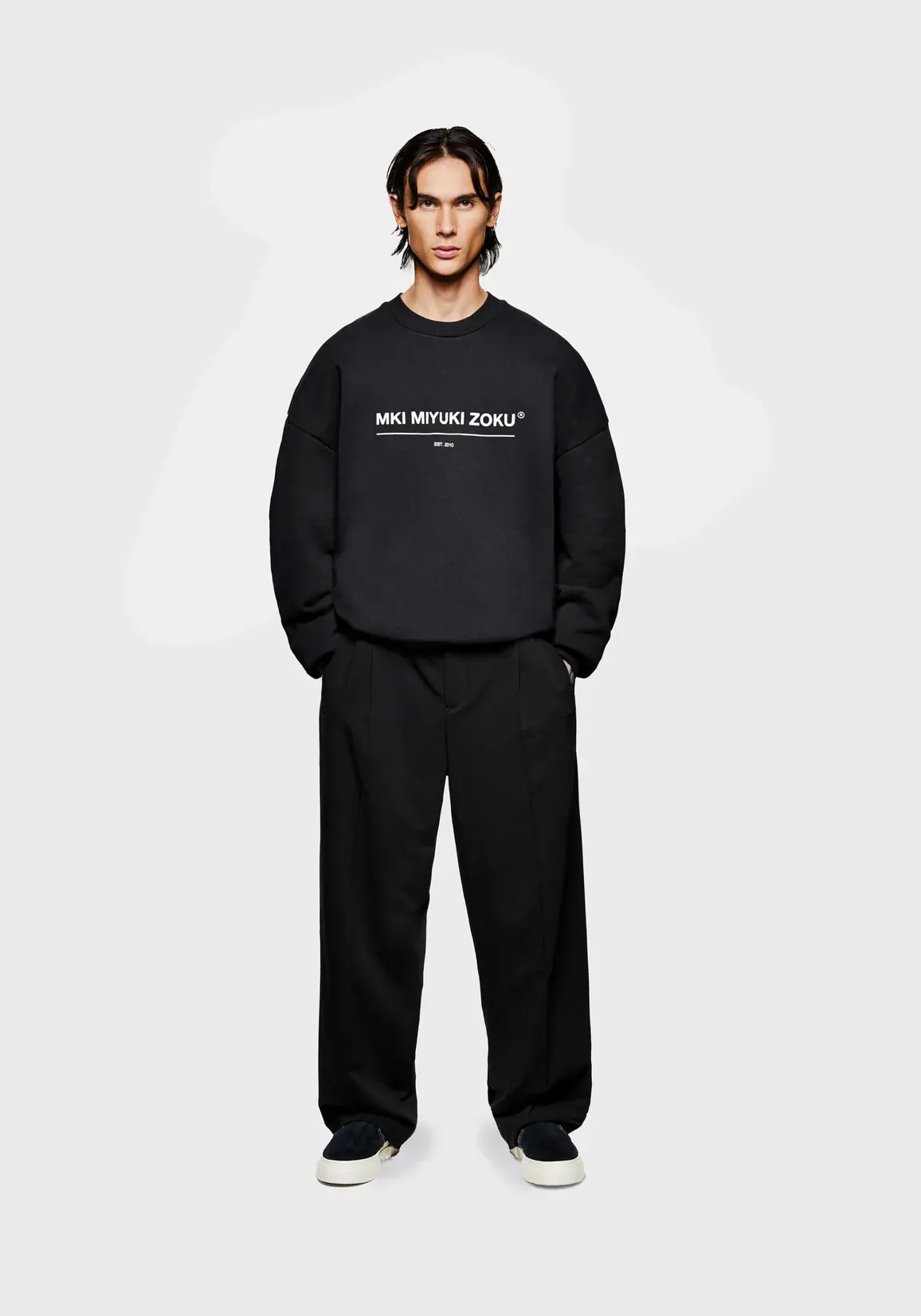 Oversized Linear Crewneck Sweatshirt sold by EQVVS product image thumbnail 3