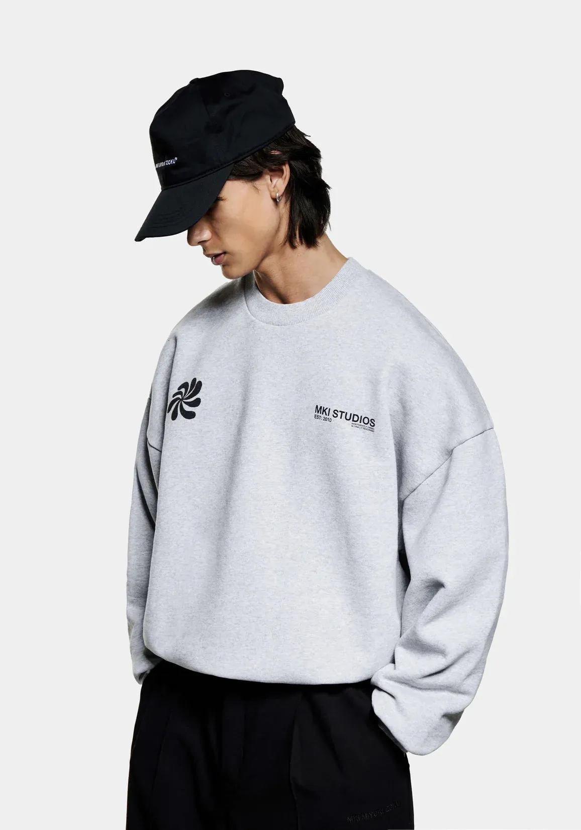 Oversized Abstract Crewneck Sweatshirt sold by EQVVS product image thumbnail 2