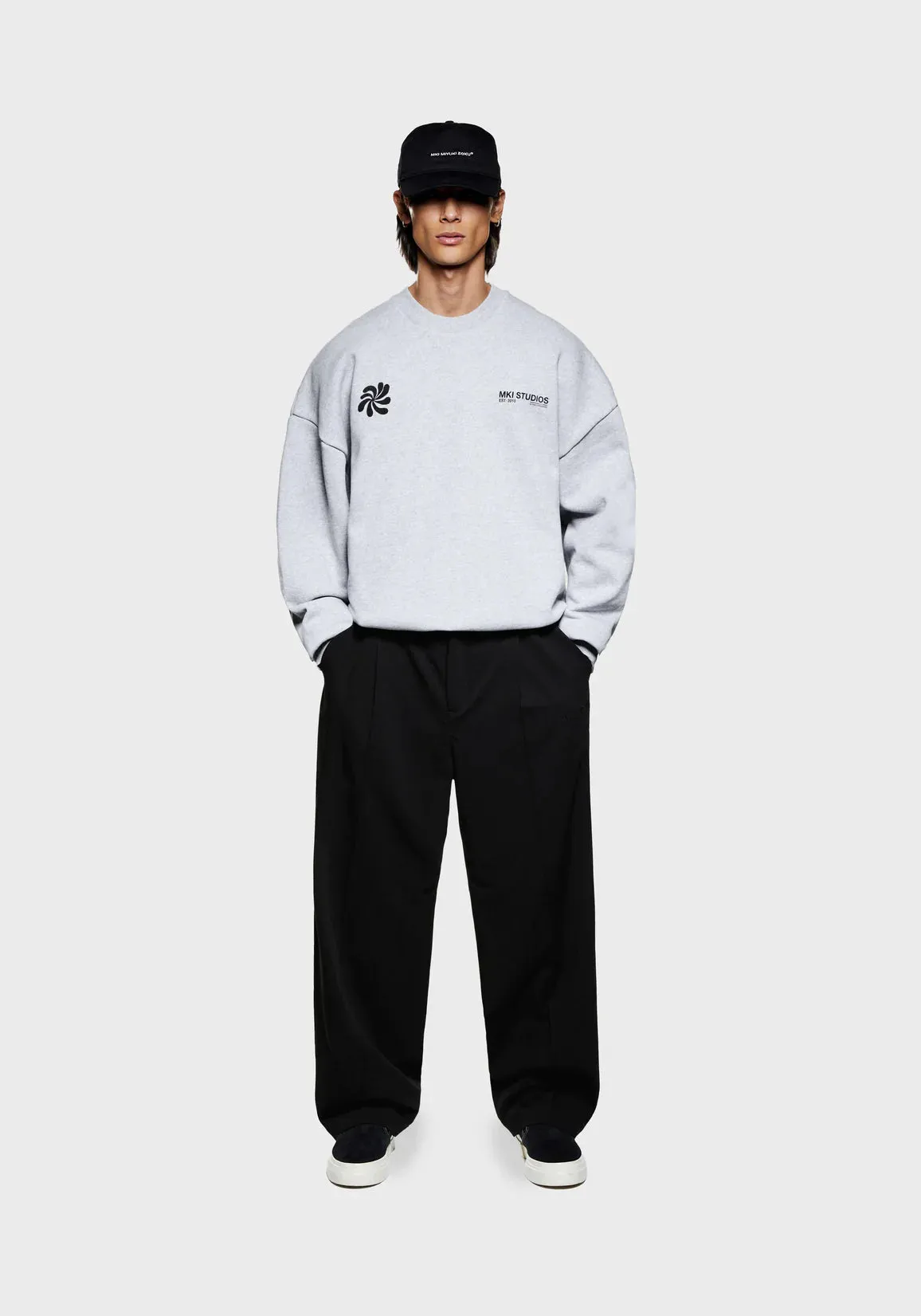 Oversized Abstract Crewneck Sweatshirt sold by EQVVS product image thumbnail 4