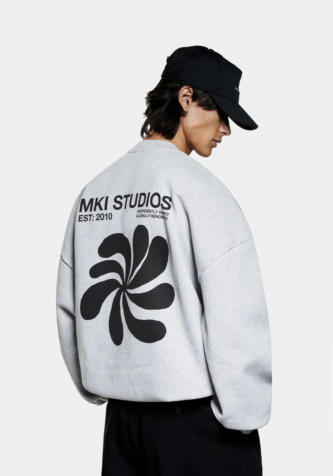 Oversized Abstract Crewneck Sweatshirt sold by EQVVS