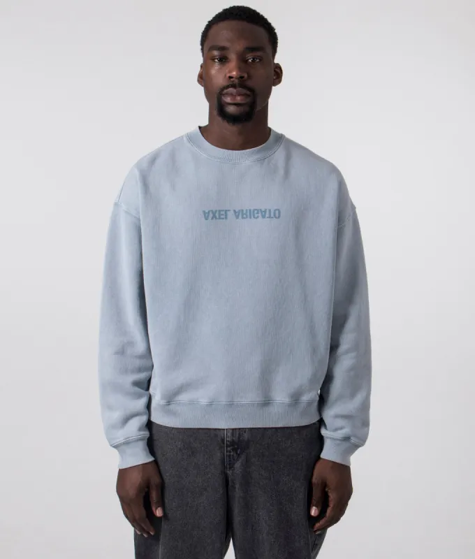 Oversized Distort Washed Sweatshirt sold by EQVVS