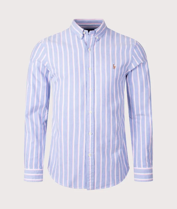 Slim Fit Striped Oxford Shirt sold by EQVVS