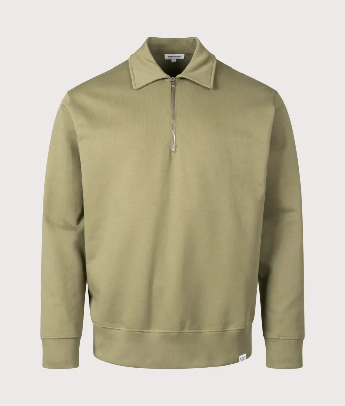 Relaxed Fit Ketel Quarter Zip Sweatshirt sold by EQVVS