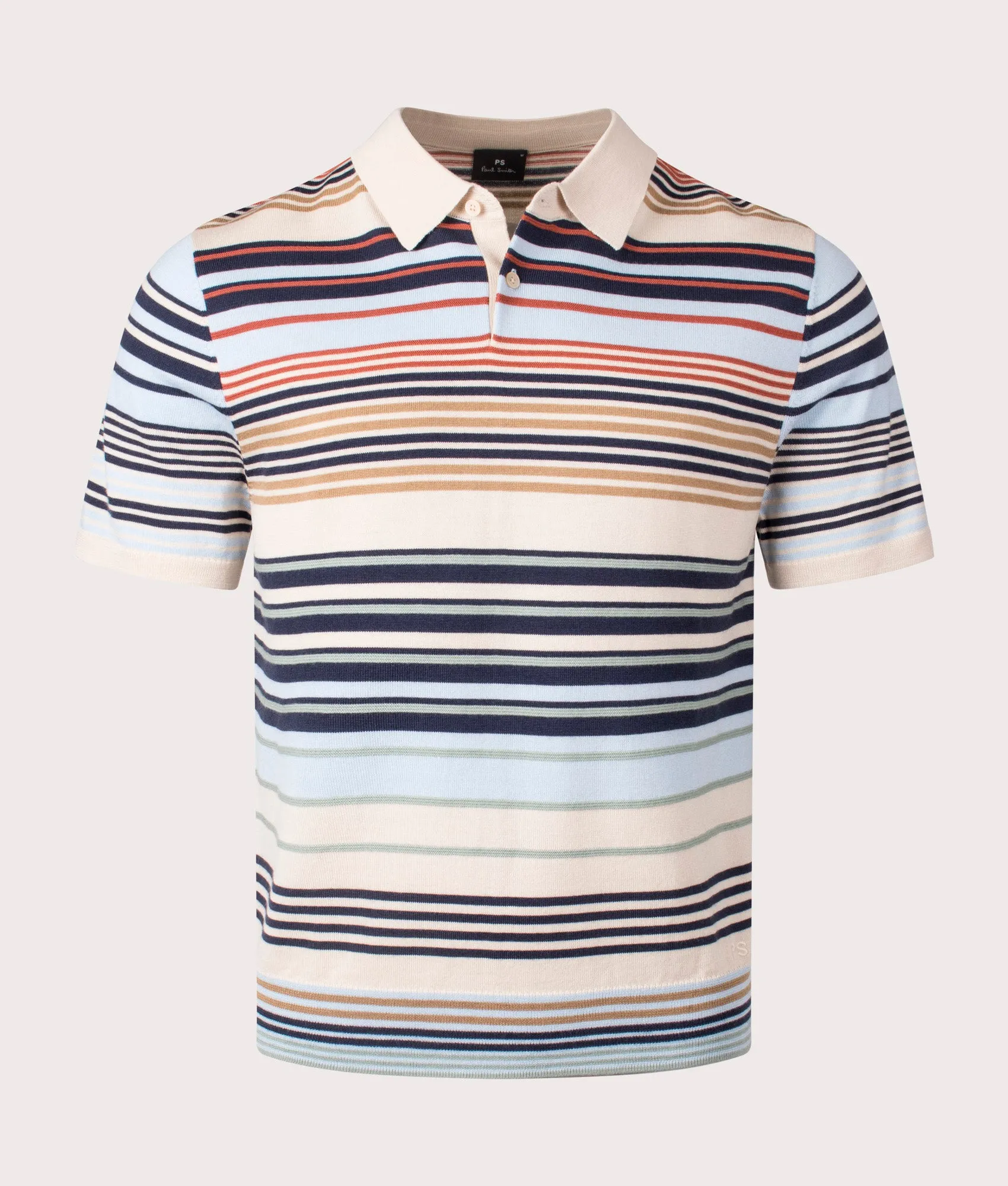 Striped Knit Polo Shirt sold by EQVVS