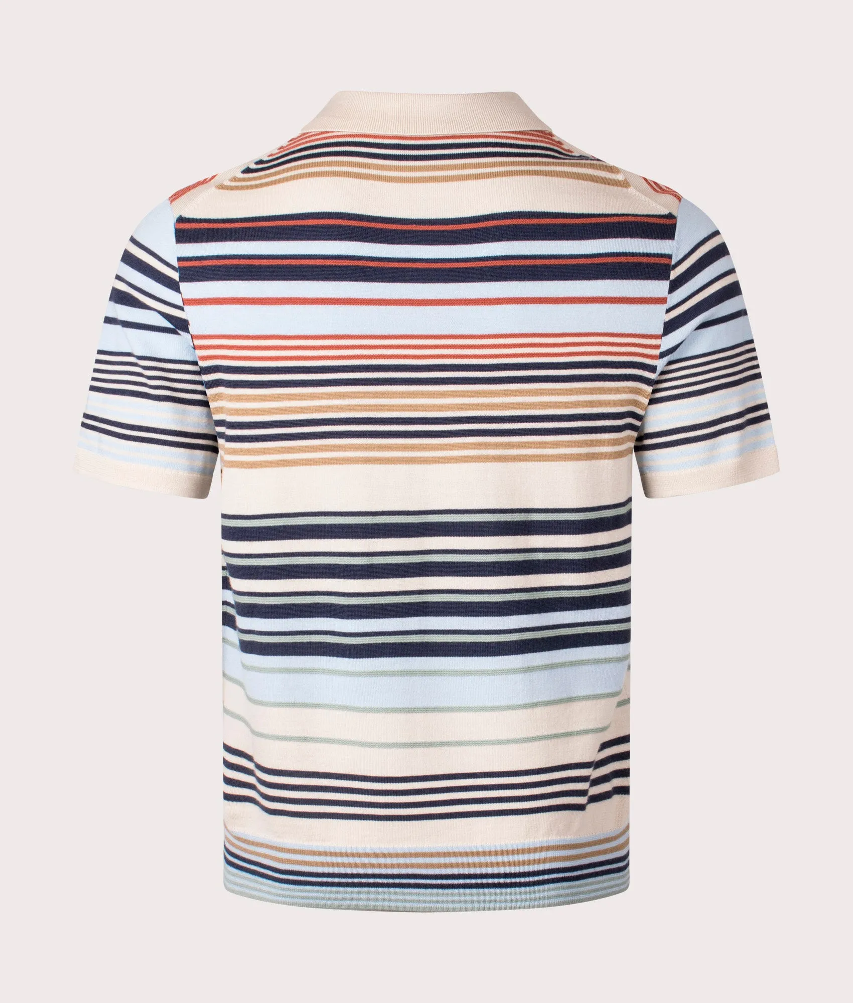 Striped Knit Polo Shirt sold by EQVVS product image thumbnail 2