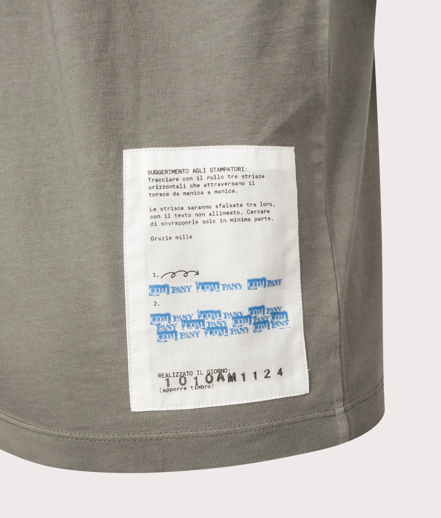 Hand Printed Horizontal Logo T-Shirt sold by EQVVS product image thumbnail 2