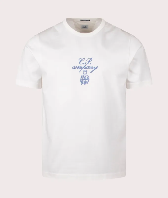 Twisted Embroidery T-Shirt sold by EQVVS