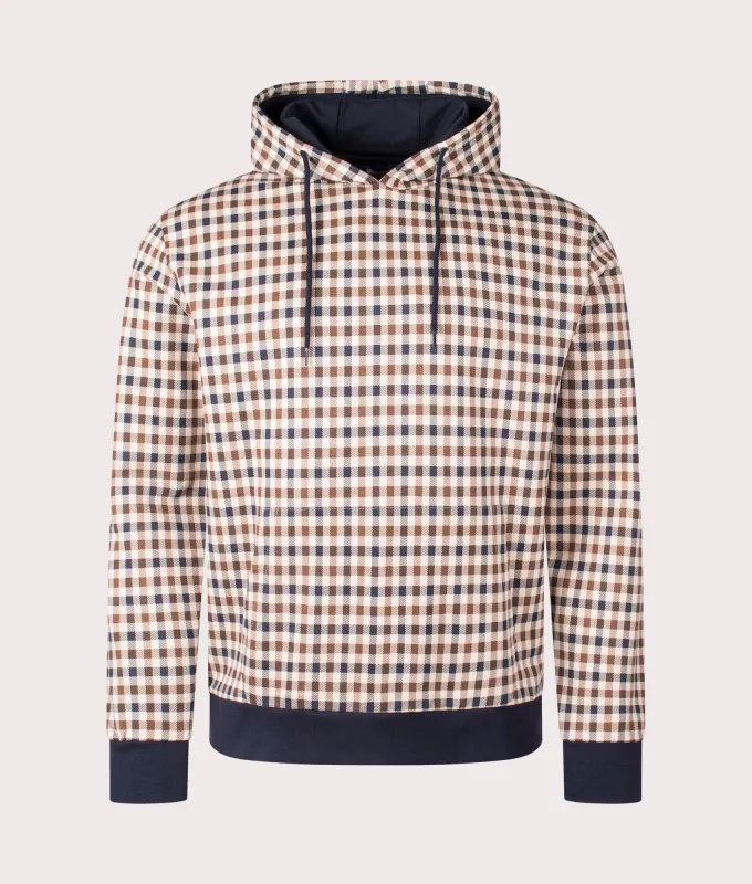 Iconic Overhead Check Hoodie sold by EQVVS