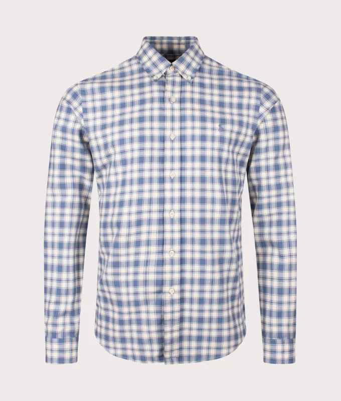 Custom Fit Plaid Oxford Shirt sold by EQVVS