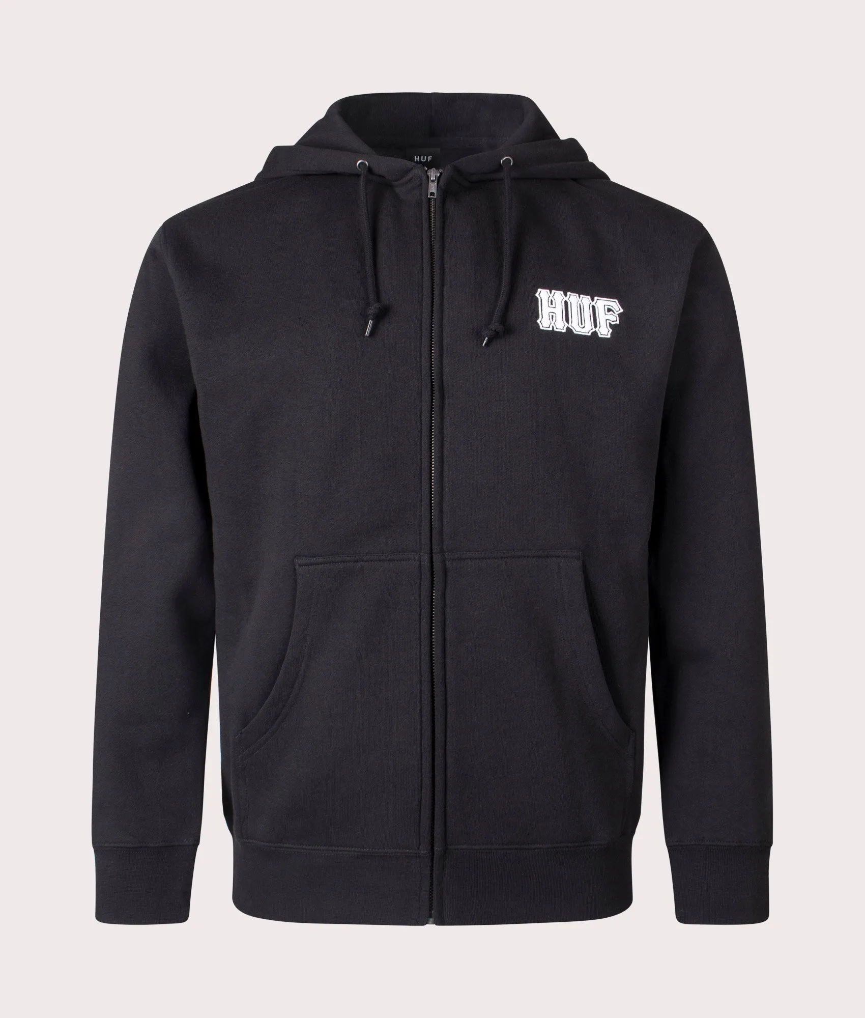 HUF Set Classic Logo Zip Through Hoodie sold by EQVVS