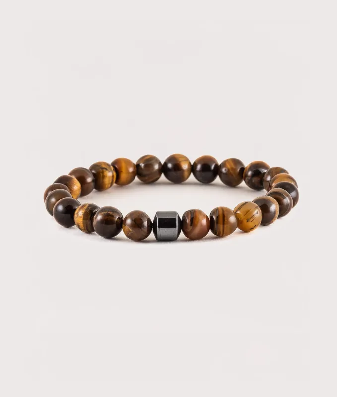 Tigers Eye Beaded Stretch Bracelet sold by EQVVS