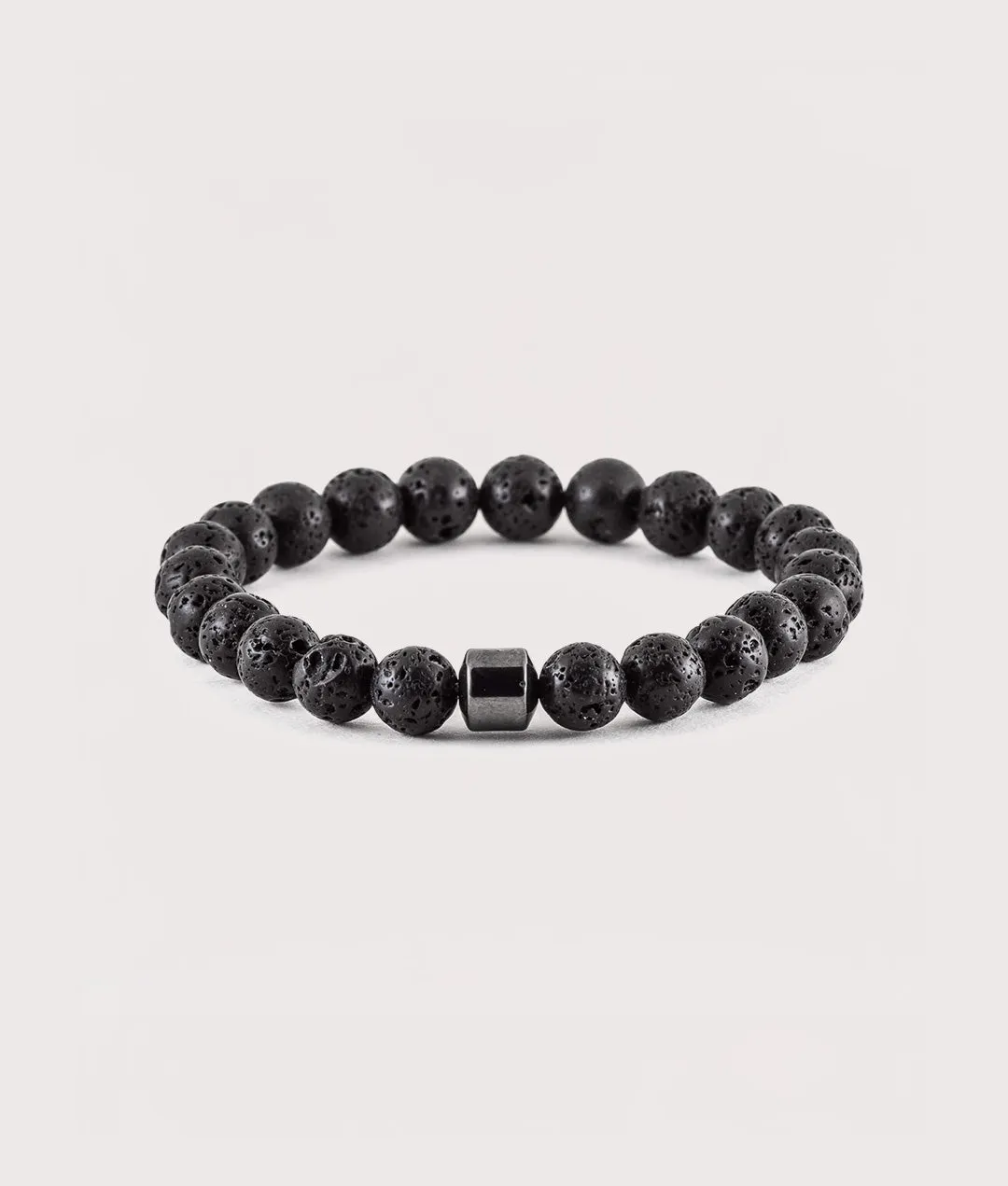 Lava Stone Beaded Stretch Bracelet sold by EQVVS