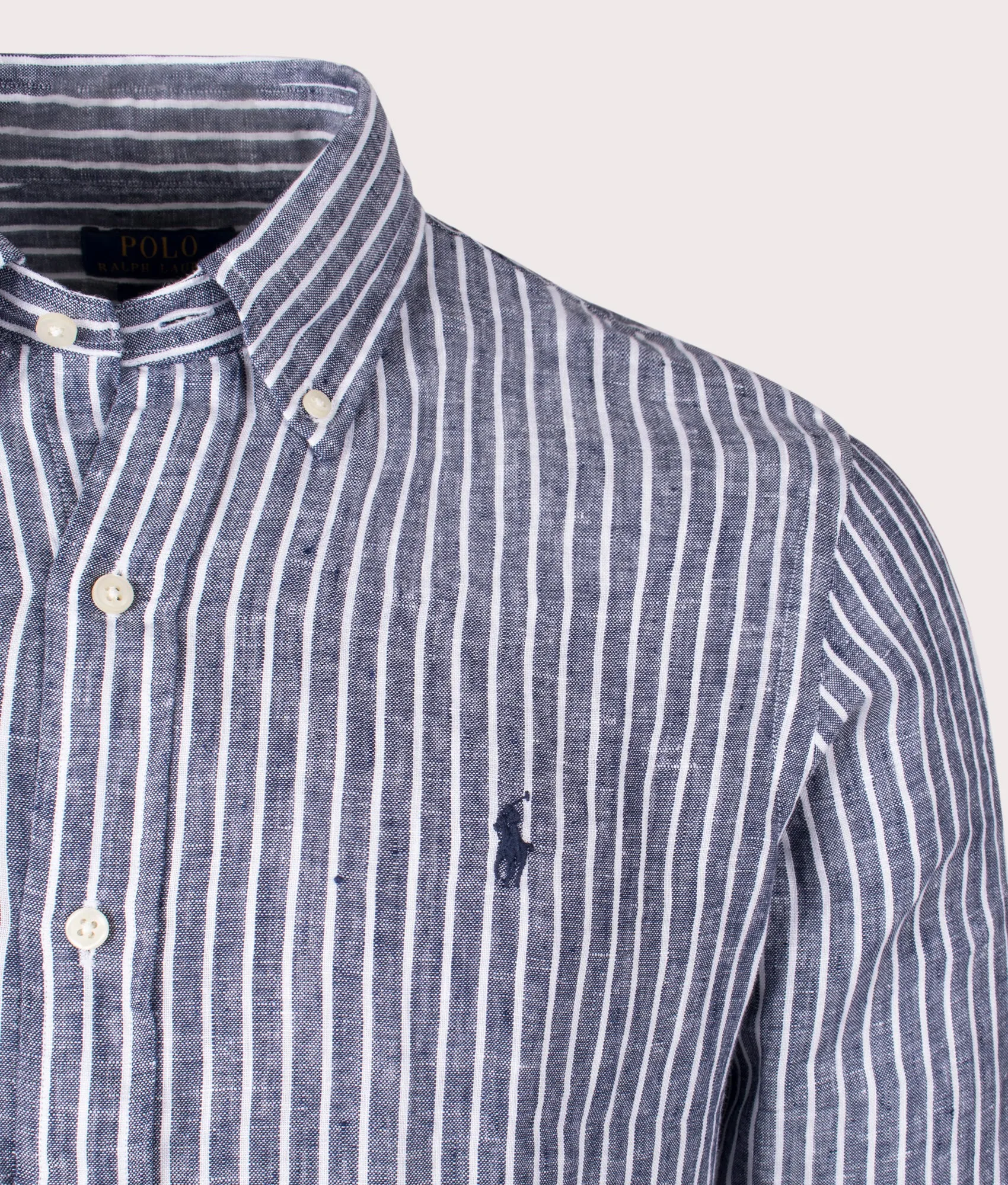 Custom Fit Striped Linen Shirt sold by EQVVS product image thumbnail 2