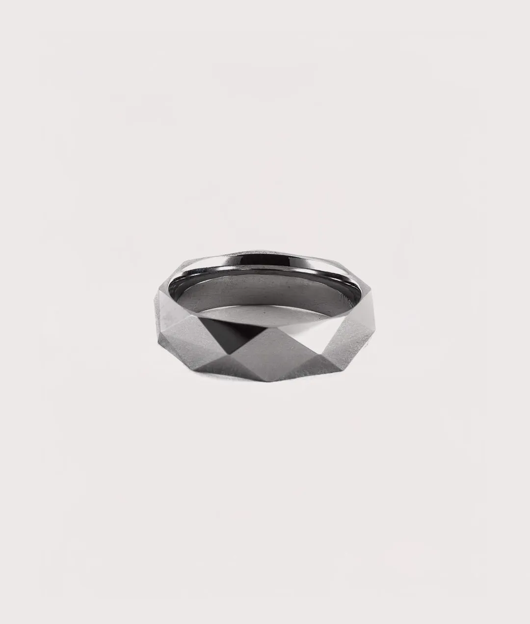 Geometric Tungsten Carbide Ring sold by EQVVS