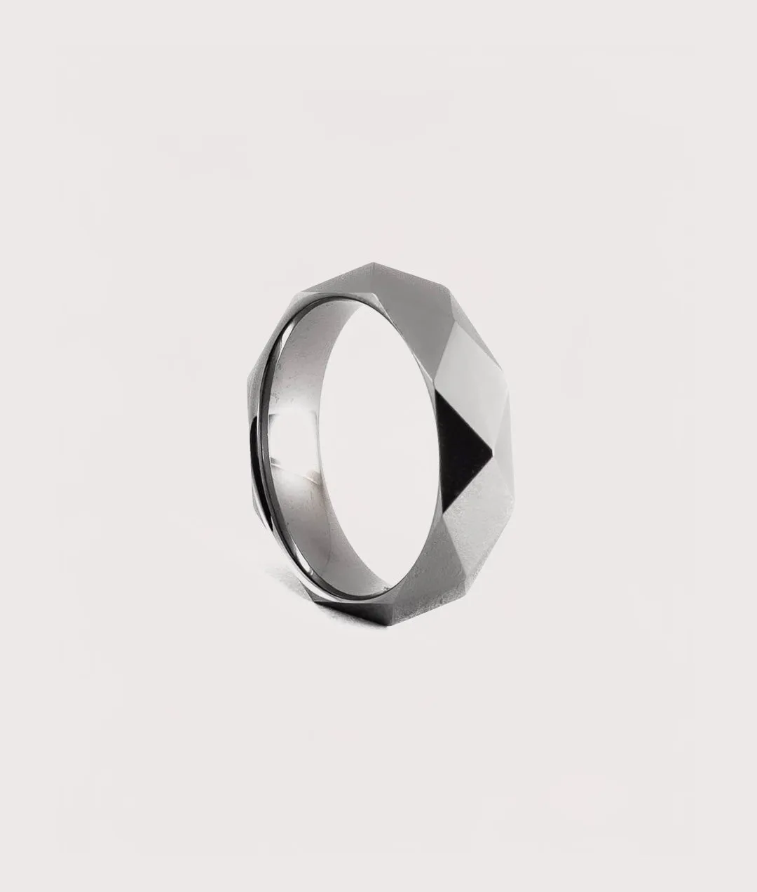 Geometric Tungsten Carbide Ring sold by EQVVS product image thumbnail 2