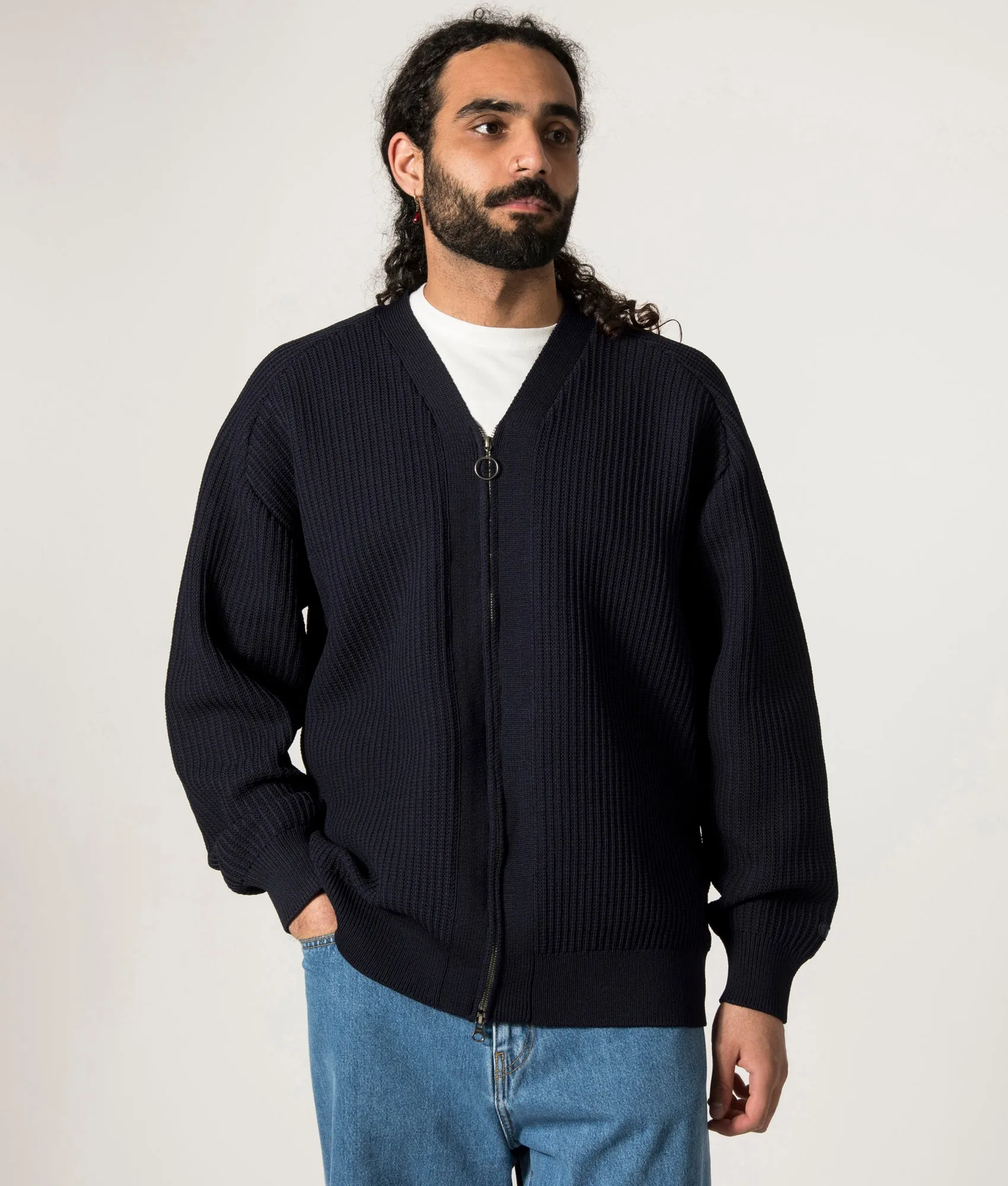 Oversized 5G Zip Through Cardigan sold by EQVVS product image thumbnail 3