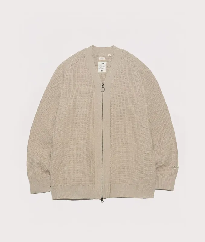 Oversized 5G Zip Through Cardigan sold by EQVVS