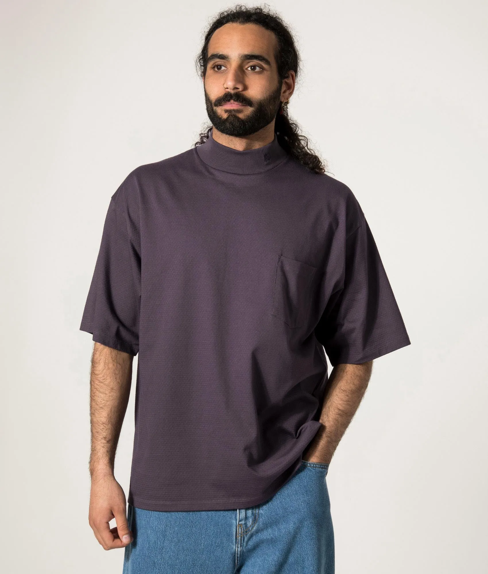 Oversized Mock Neck T-Shirt sold by EQVVS product image thumbnail 2
