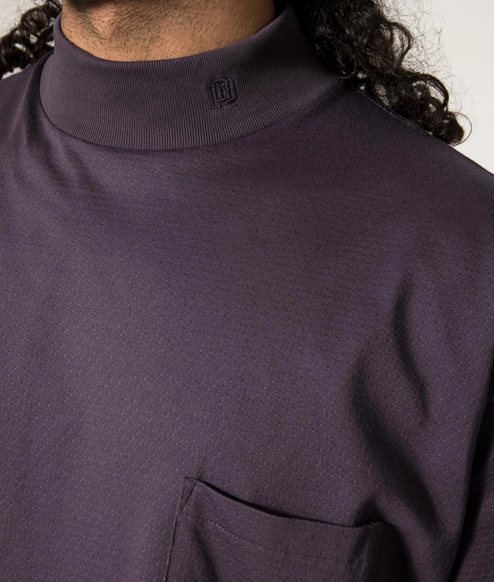 Oversized Mock Neck T-Shirt sold by EQVVS product image thumbnail 3
