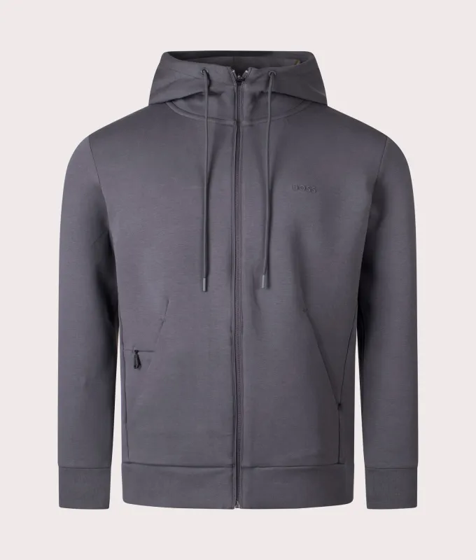 Zip Through Saggy Hoodie sold by EQVVS