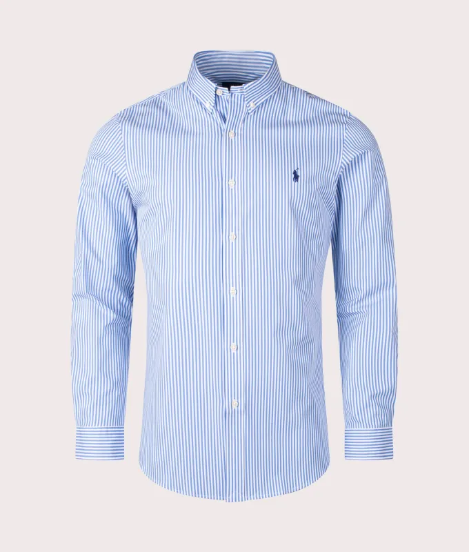 Slim Fit Striped Poplin Shirt sold by EQVVS