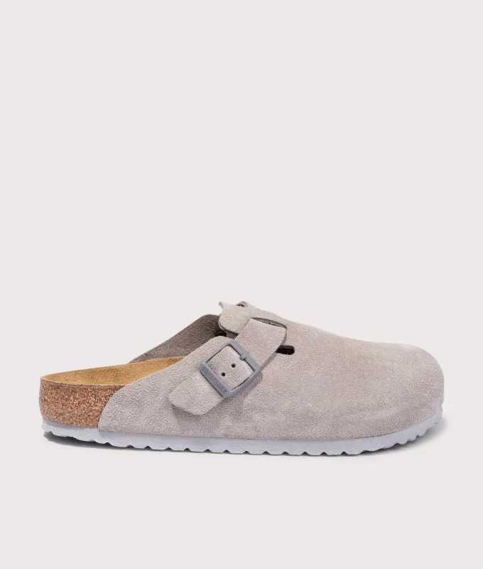 Boston Suede Leather Clogs sold by EQVVS