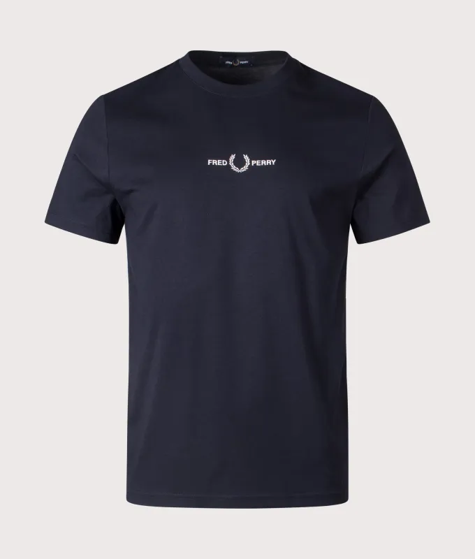Fred Perry Embroidered T-shirt / Black | Parallel