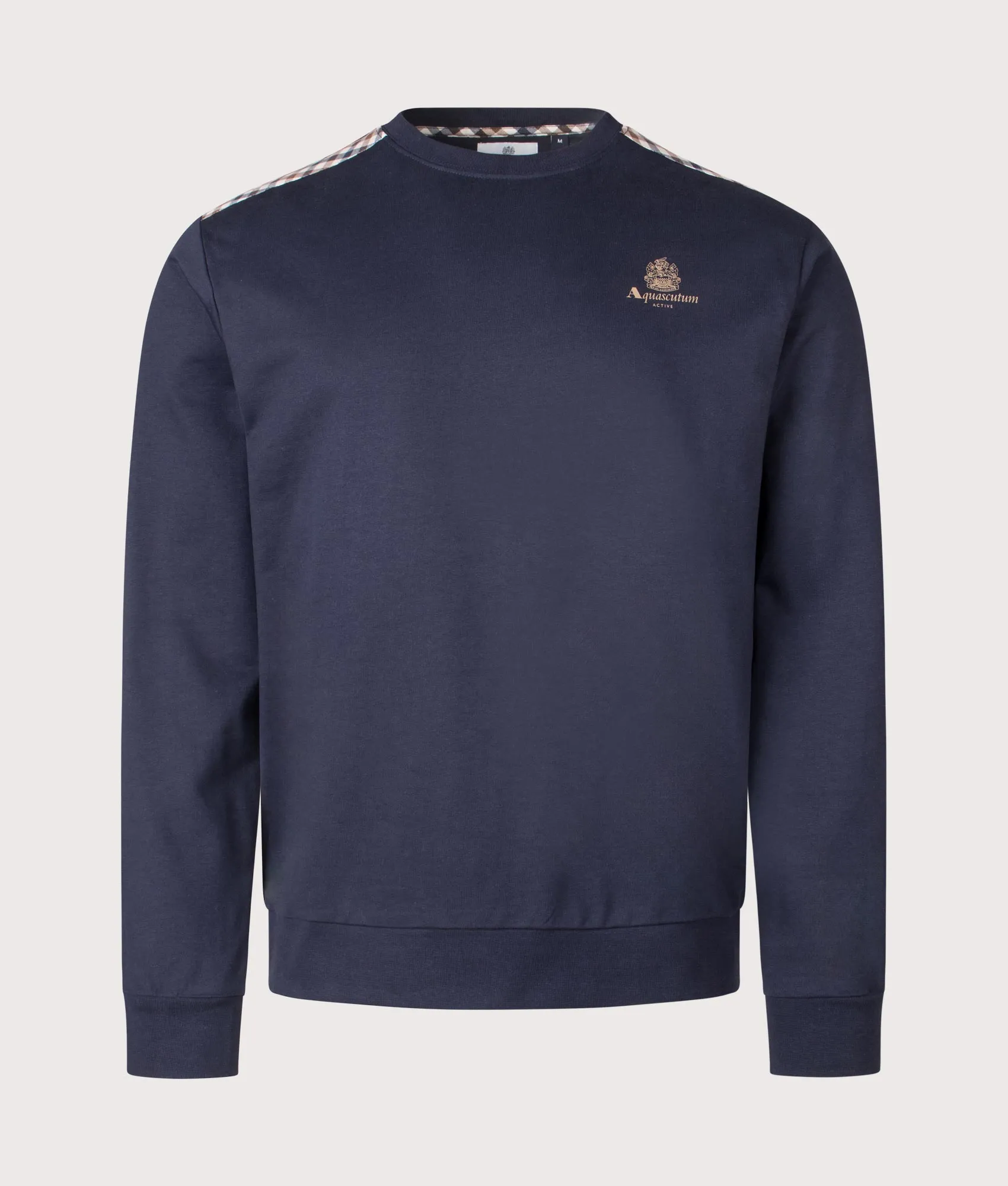 Small Logo Club Check Detail Sweatshirt sold by EQVVS