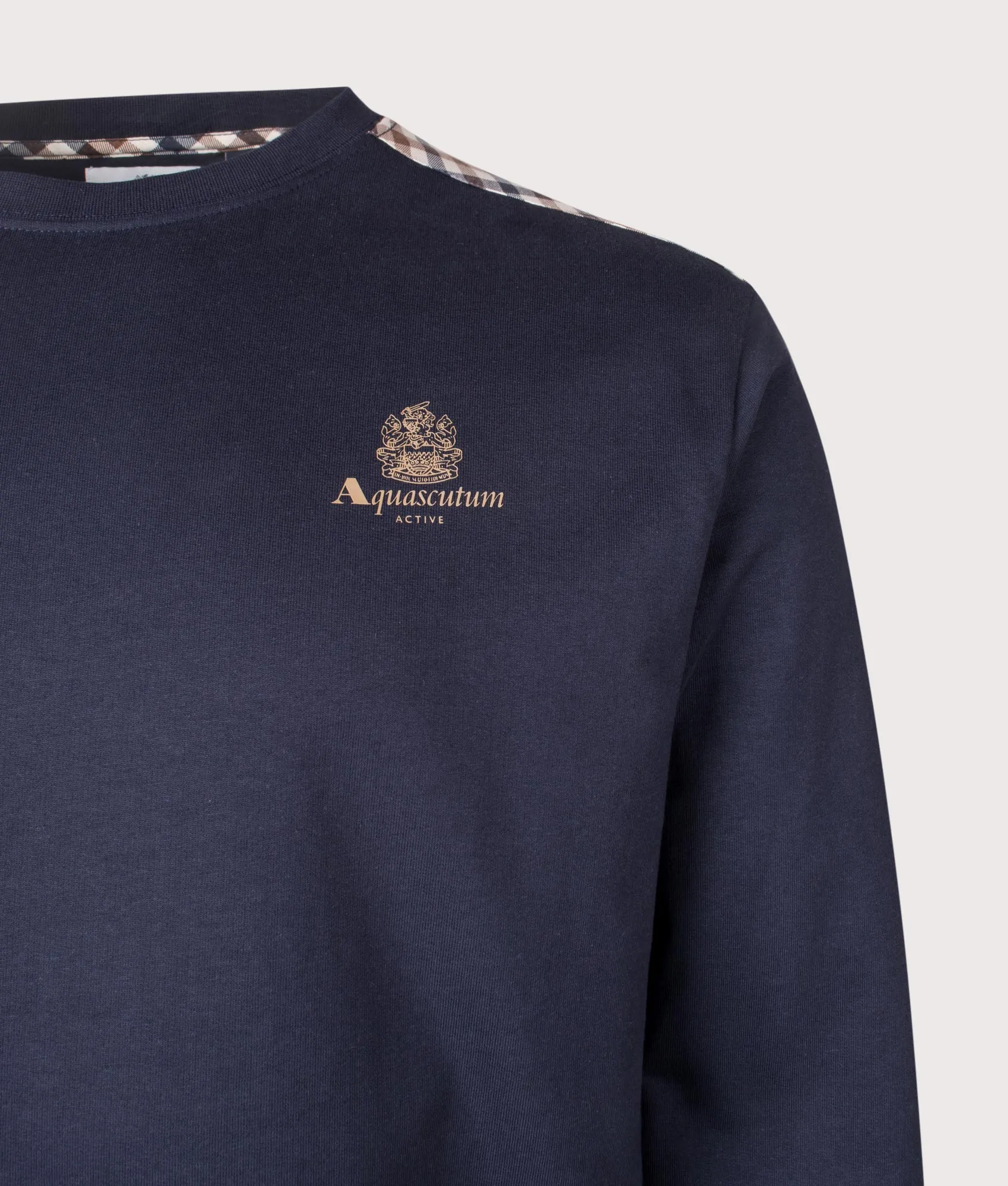 Small Logo Club Check Detail Sweatshirt sold by EQVVS product image thumbnail 2