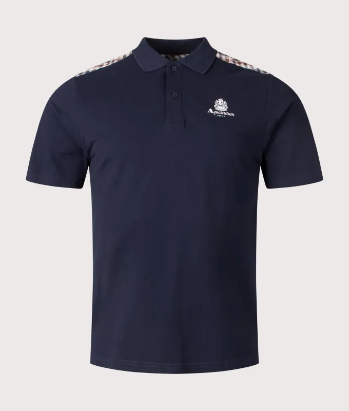 Club Check Details Polo Shirt made by EQVVS