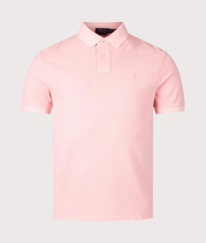 Custom Slim Fit Mineral-Dyed Mesh Polo Shirt sold by EQVVS