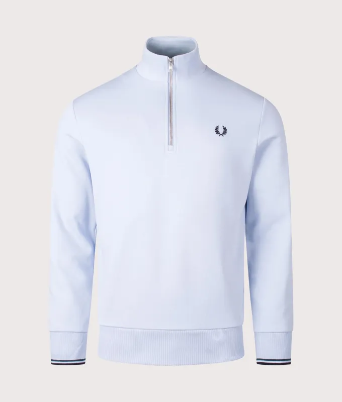 Quarter Zip Sweatshirt made by Fred Perry