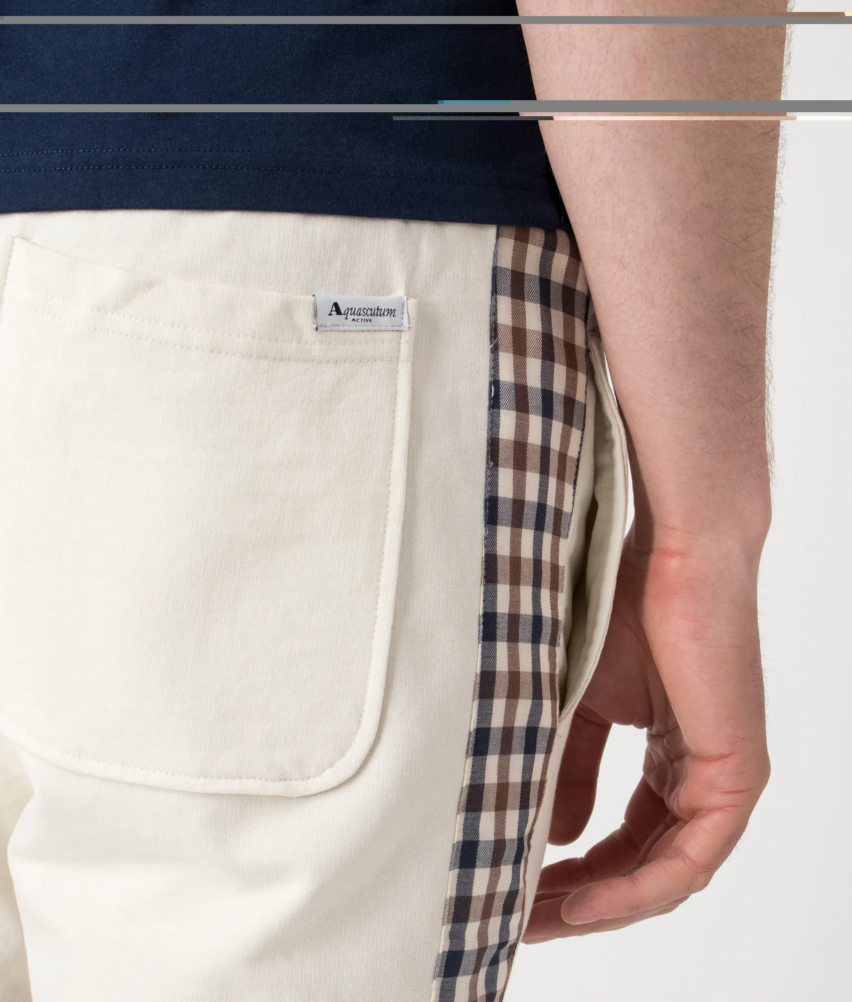 Regular Fit Club Check Details Short Pants sold by EQVVS product image thumbnail 4