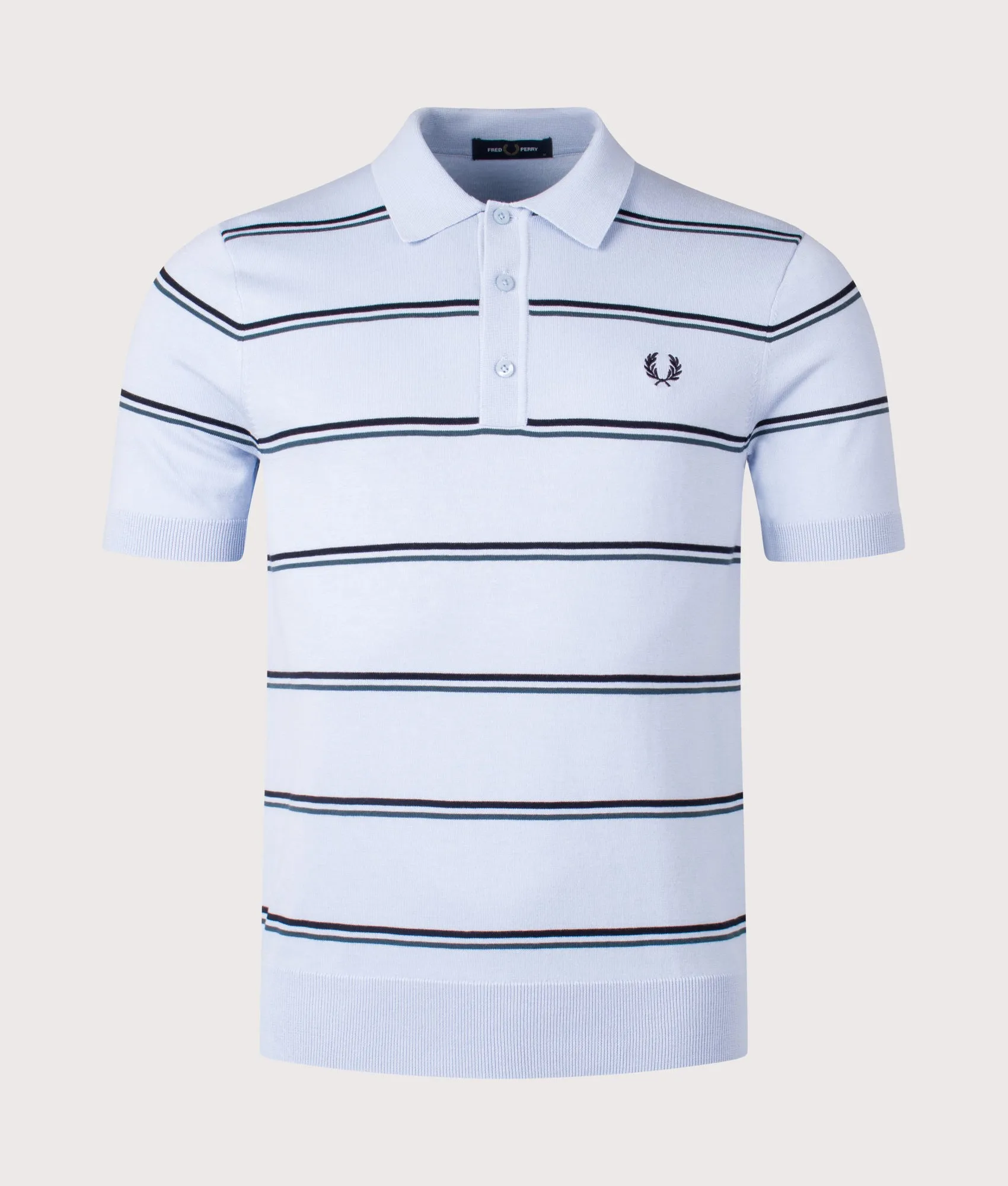 Striped Knitted Polo Shirt sold by EQVVS