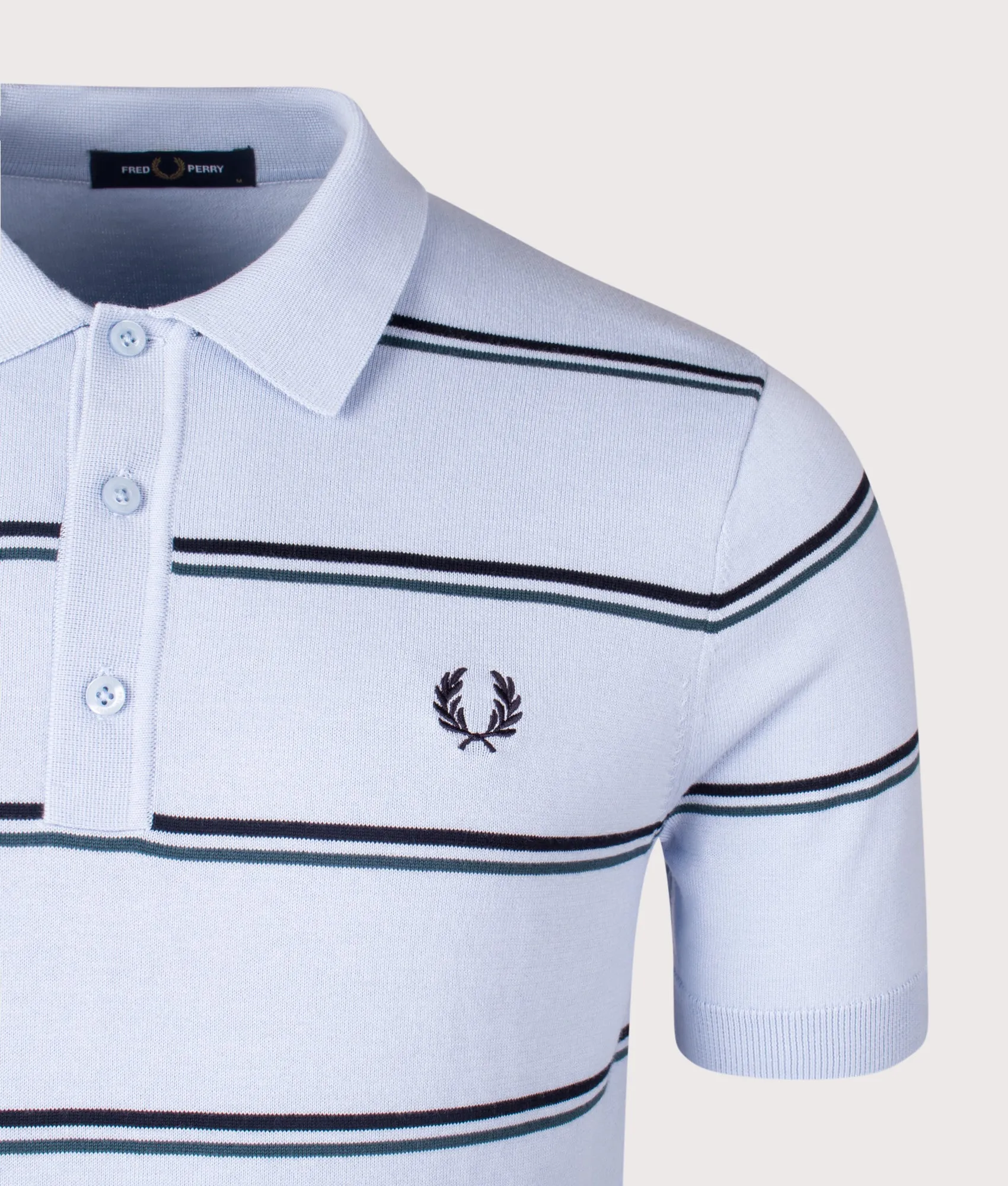 Striped Knitted Polo Shirt sold by EQVVS product image thumbnail 2