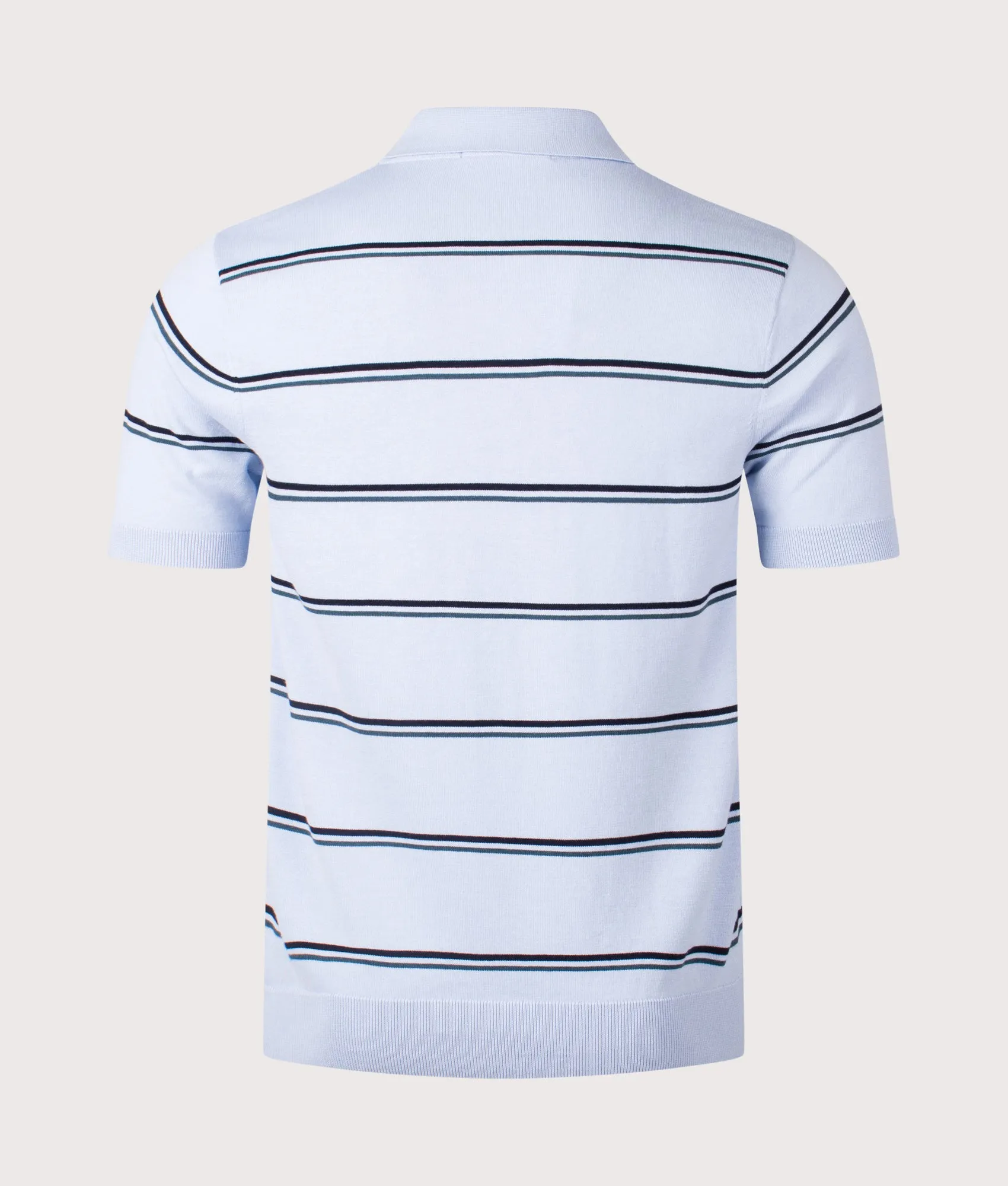 Striped Knitted Polo Shirt sold by EQVVS product image thumbnail 3