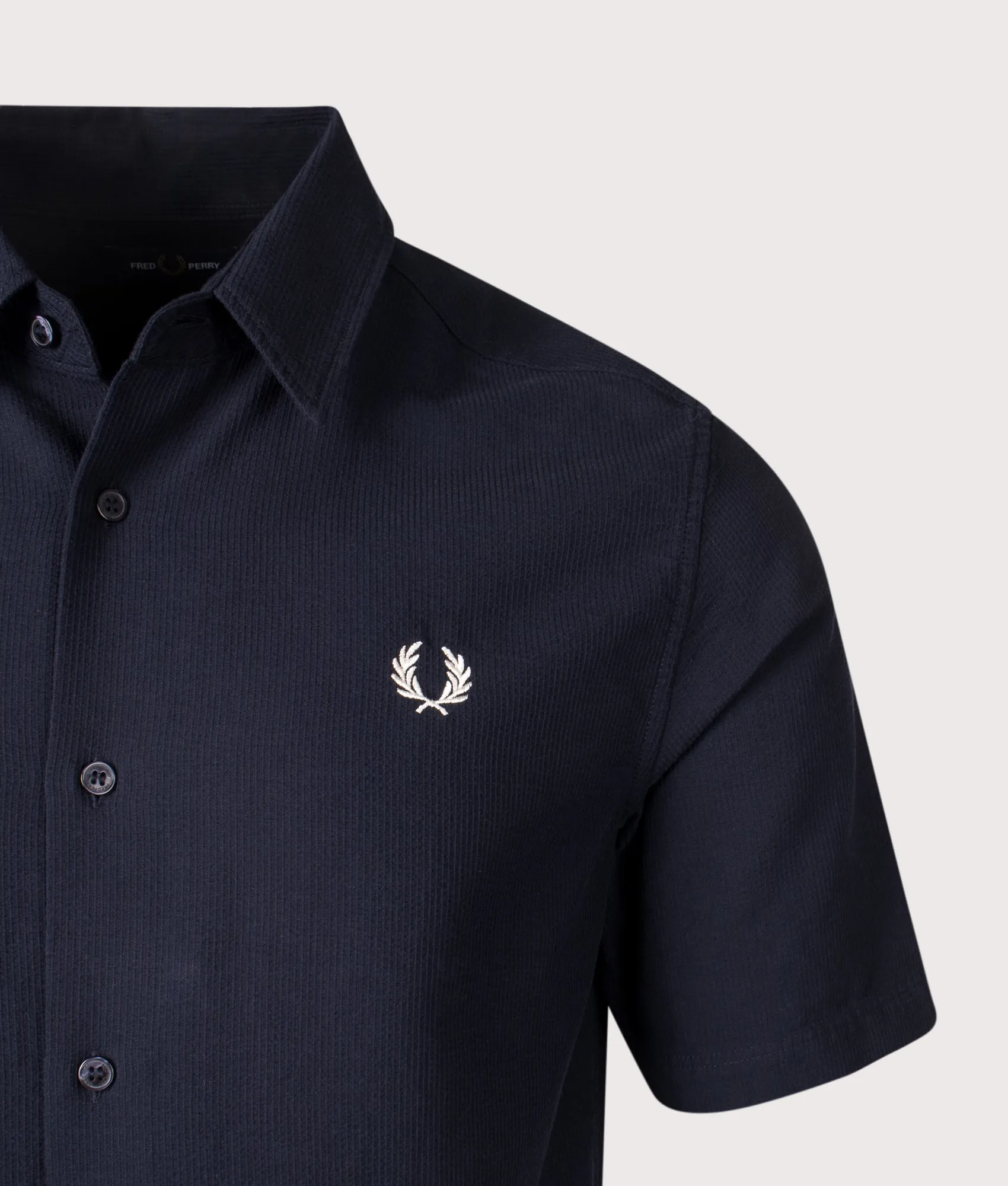 Textured Short Sleeve Seersucker Shirt sold by EQVVS product image thumbnail 2