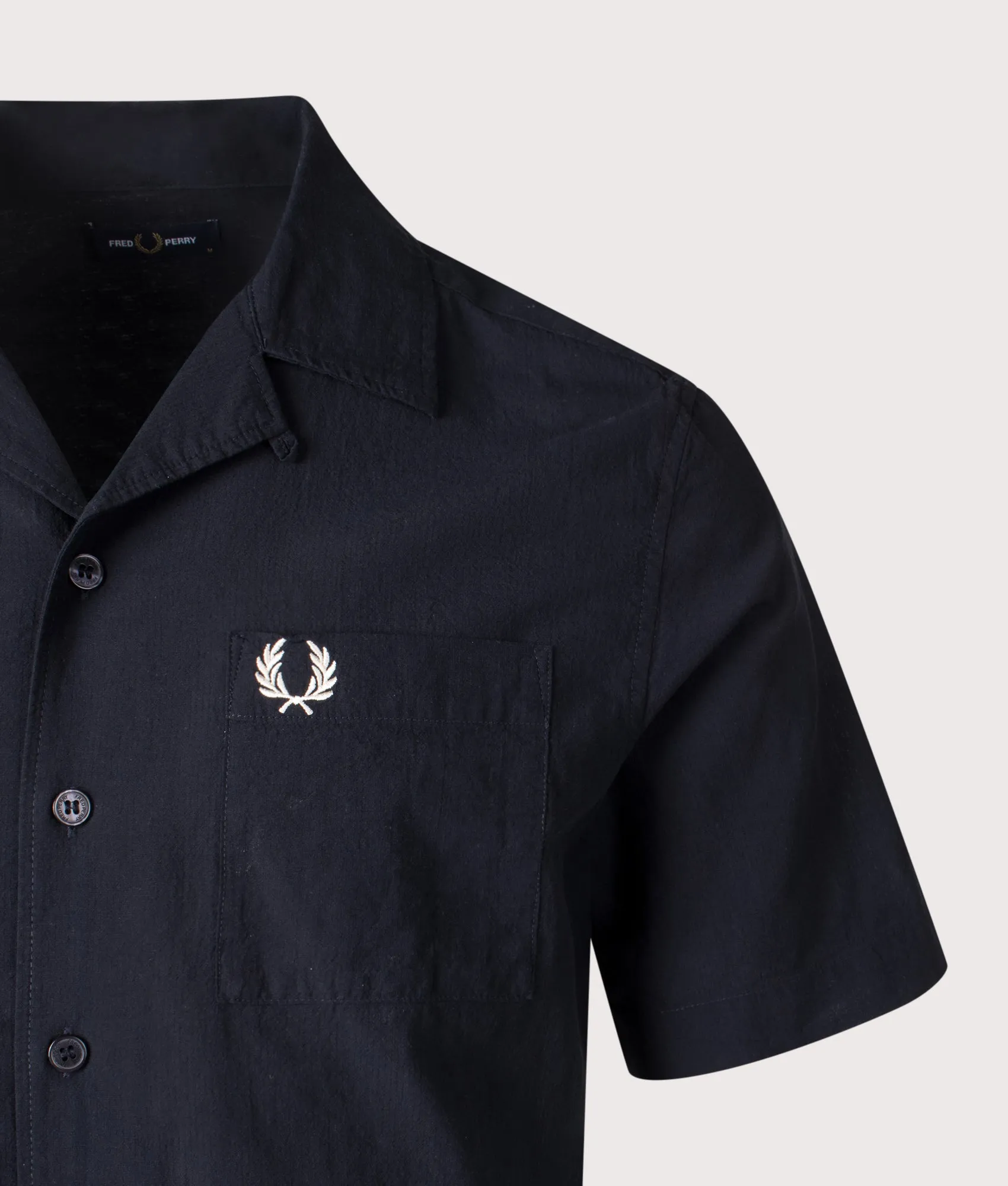 Lightweight Texture Short Sleeve Revere Collar Shirt sold by EQVVS product image thumbnail 2