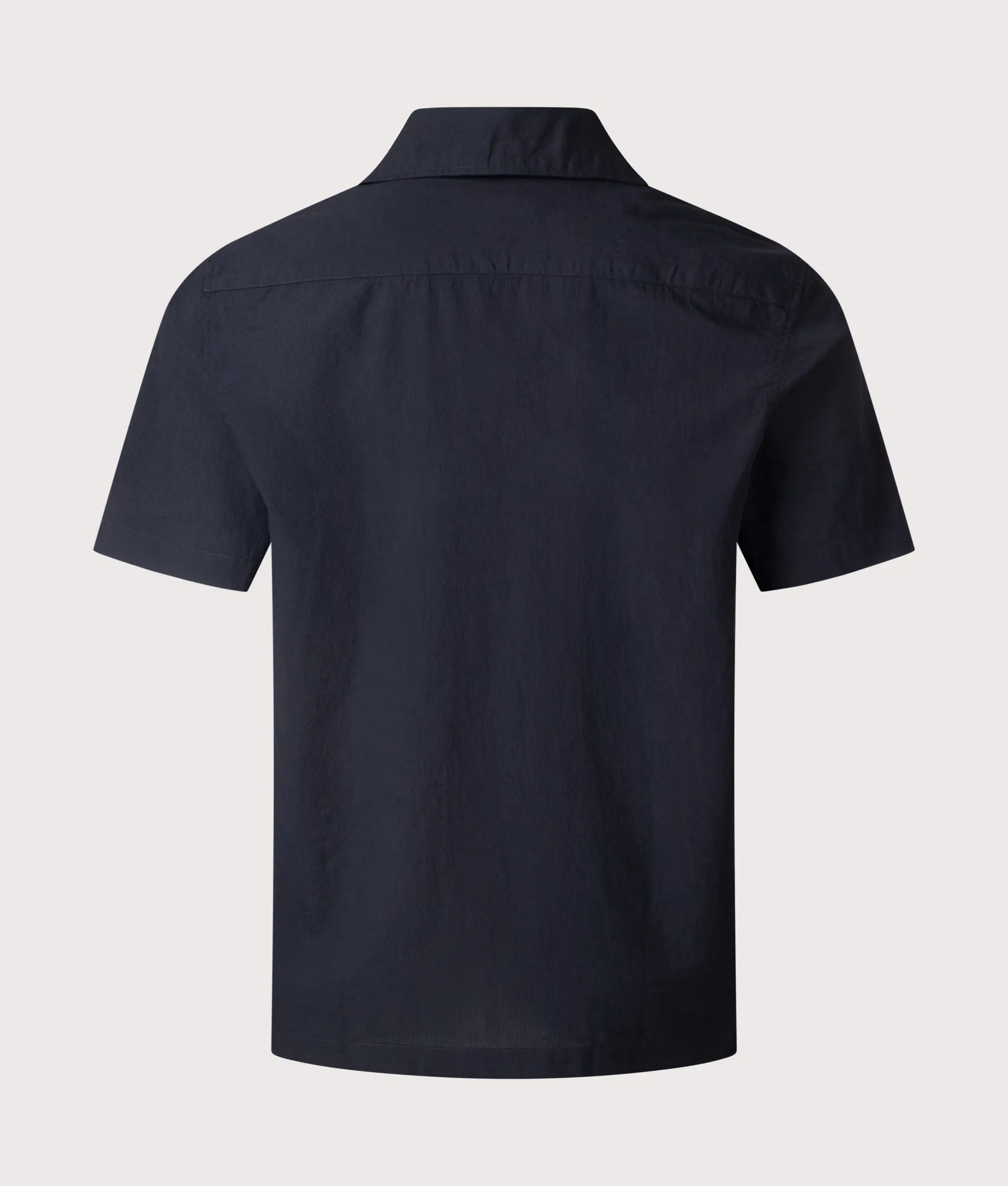 Lightweight Texture Short Sleeve Revere Collar Shirt sold by EQVVS product image thumbnail 3
