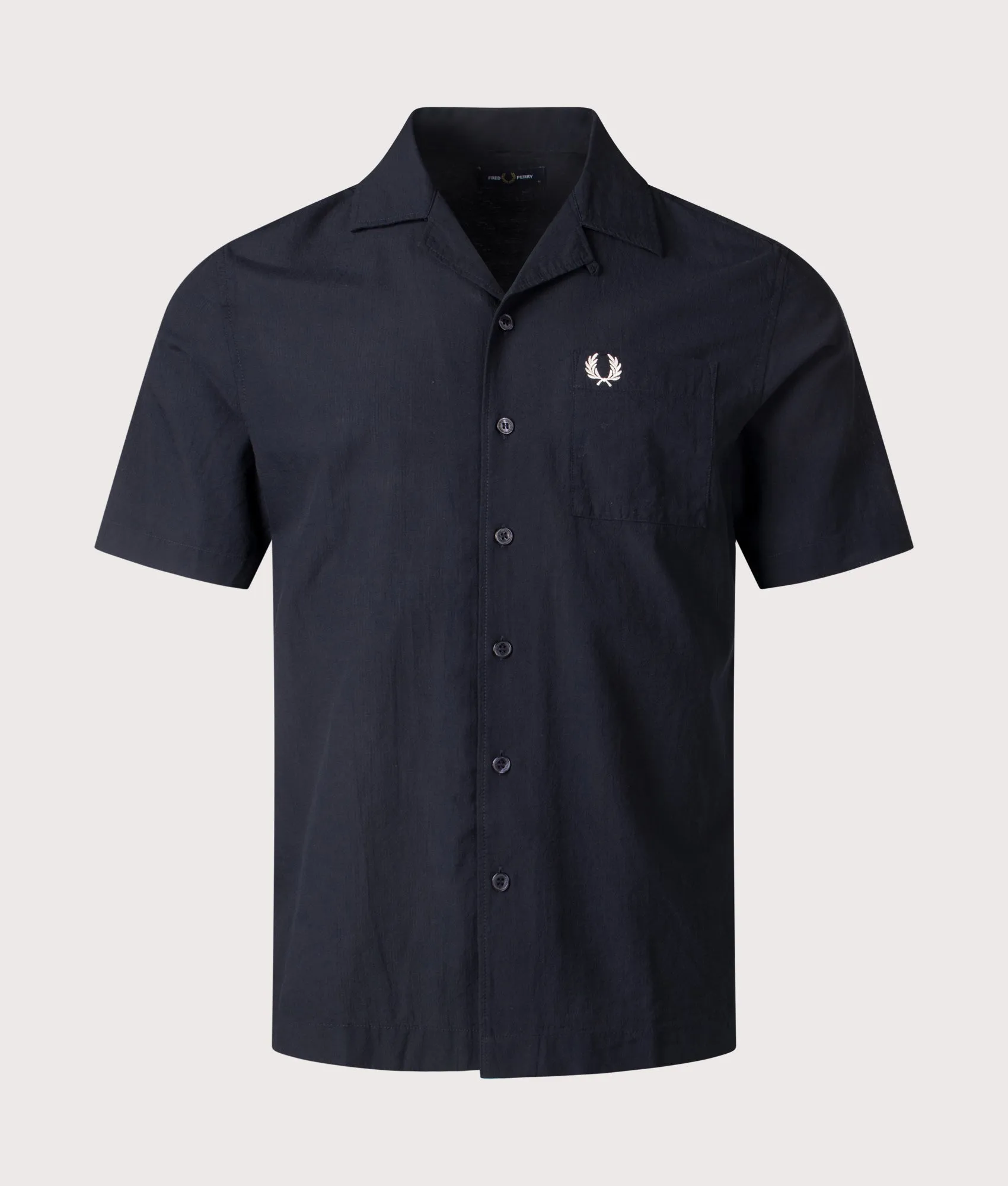 Lightweight Texture Short Sleeve Revere Collar Shirt sold by EQVVS