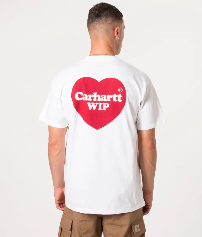 Relaxed Fit Double Heart T-Shirt sold by EQVVS