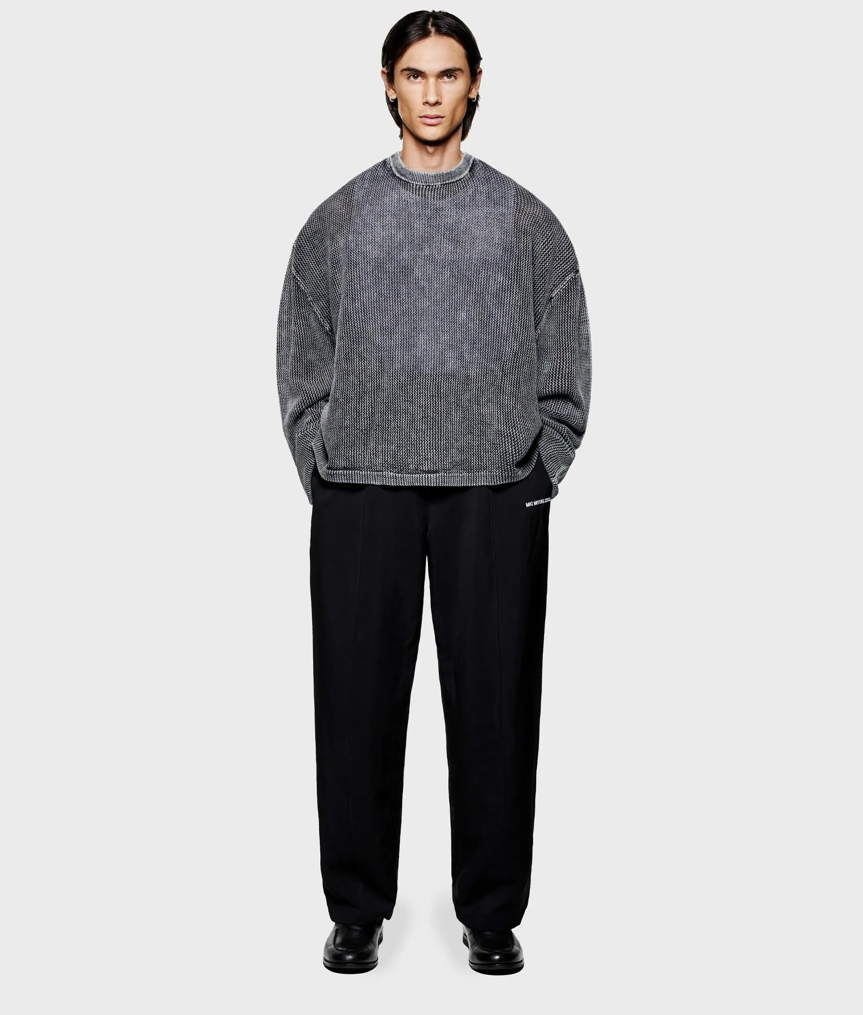 Pigment Dyed Loose Gauge Long Sleeve T-Shirt sold by EQVVS product image thumbnail 5