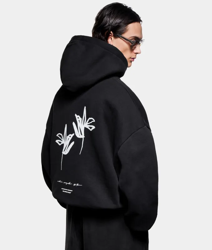 Ink Flower Hoodie sold by EQVVS