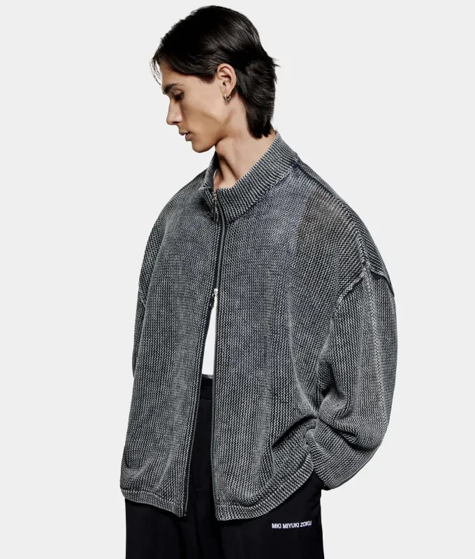 Pigment Dyed Loose Gauge Track Jacket sold by EQVVS