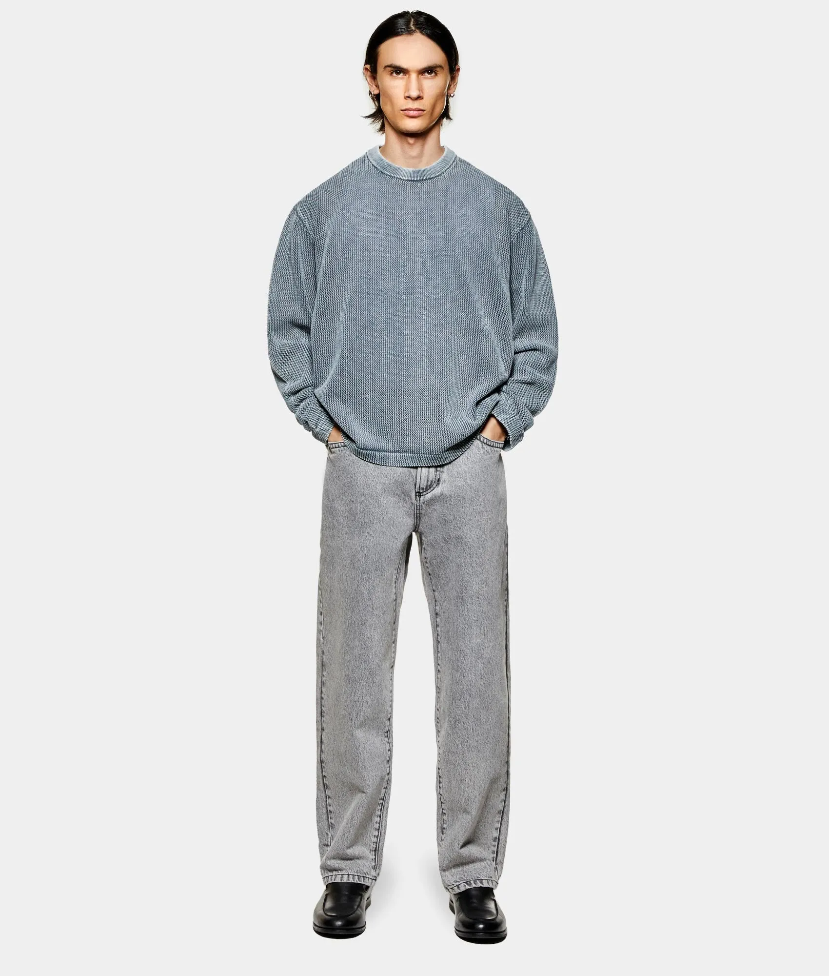 Pigment Dyed Loose Gauge Long Sleeve T-Shirt sold by EQVVS product image thumbnail 5