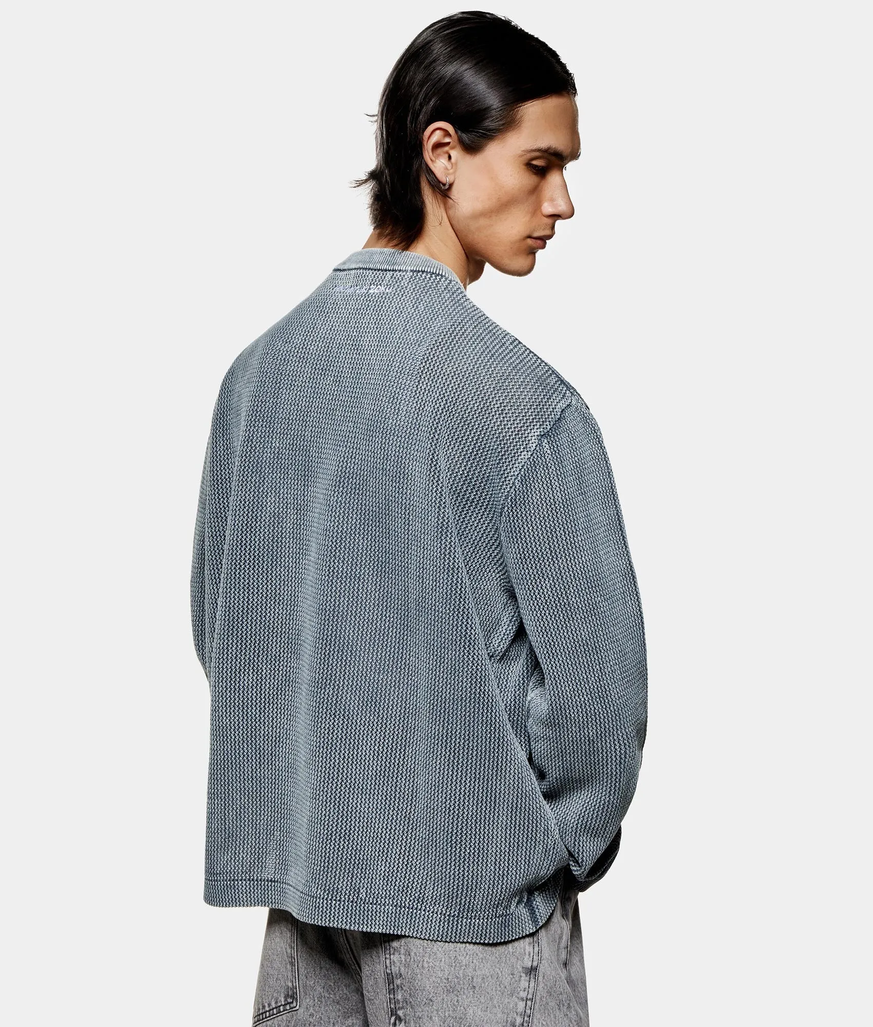 Pigment Dyed Loose Gauge Long Sleeve T-Shirt sold by EQVVS product image thumbnail 3